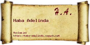 Haba Adelinda névjegykártya